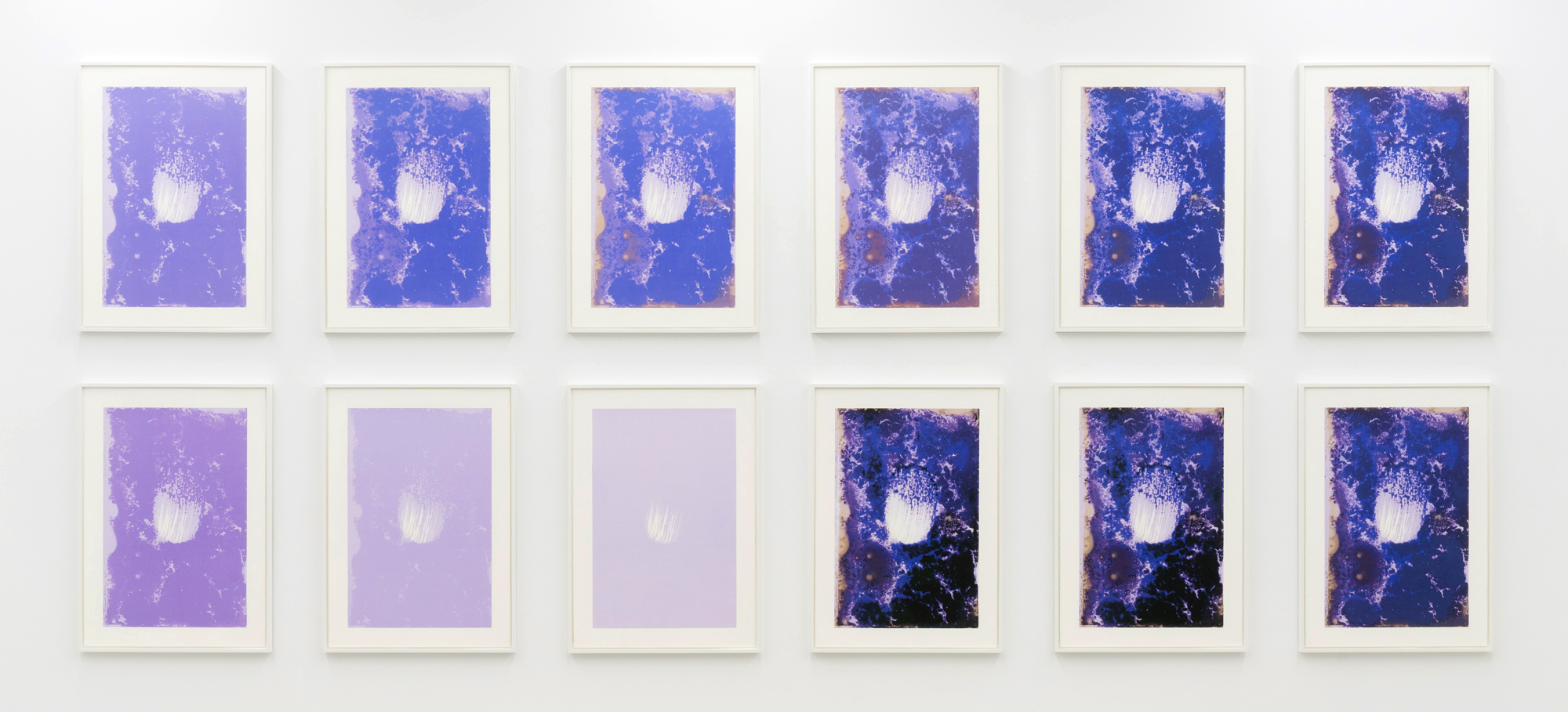 Well, series of twelve silk screen prints, 100 x 70 x 12 cm each, 2015