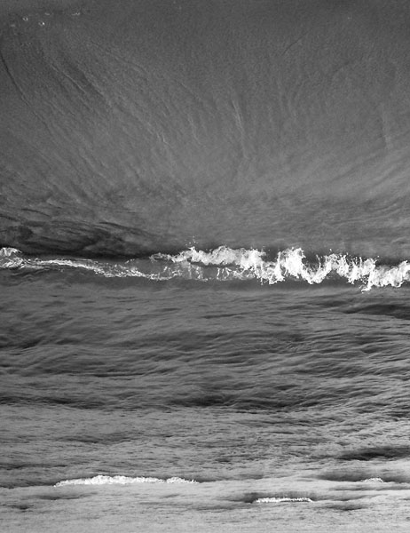Untitled (Waves), B&W print, 26 x 34.5 cm (framed), 2010