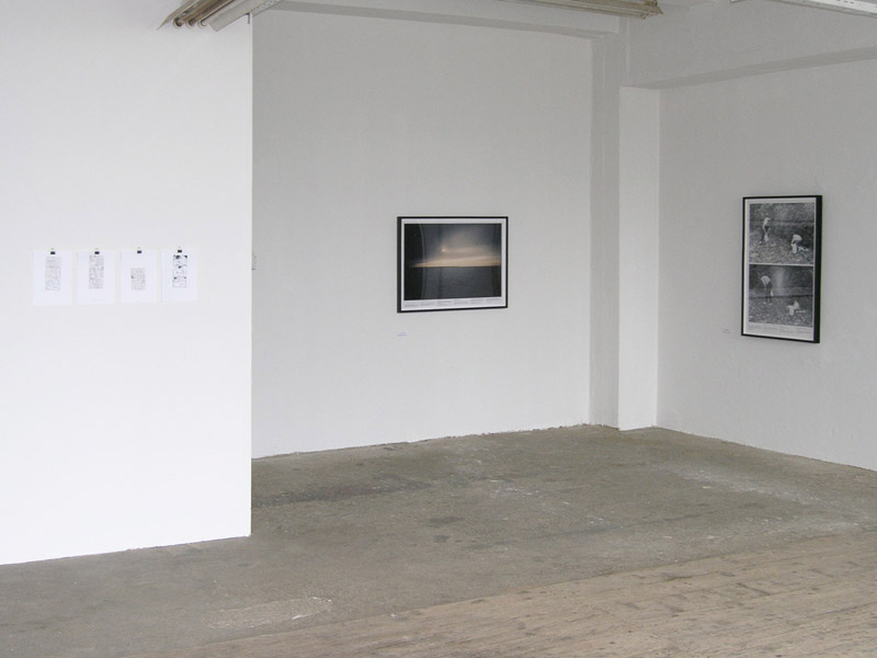 Miha Knific: > 2 <, exhibition view, Galerija Gregor Podnar, Kranj, 2004