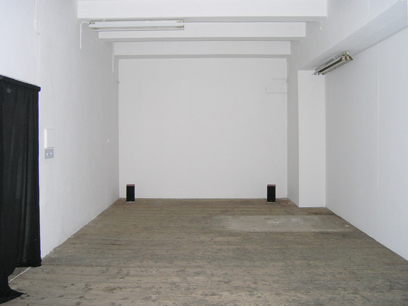 Miha Knific: > 2 <, exhibition view, Galerija Gregor Podnar, Kranj, 2004