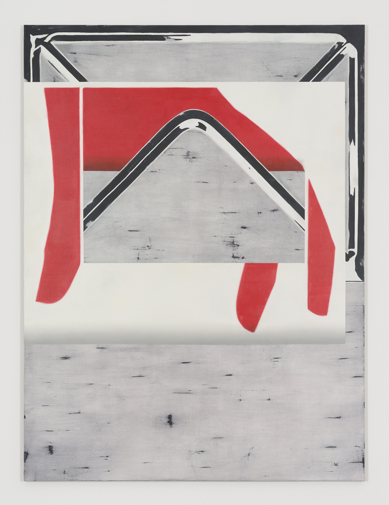 Clutch, oil, tempera, acrylic on linen, 200 x 150 cm, 2015