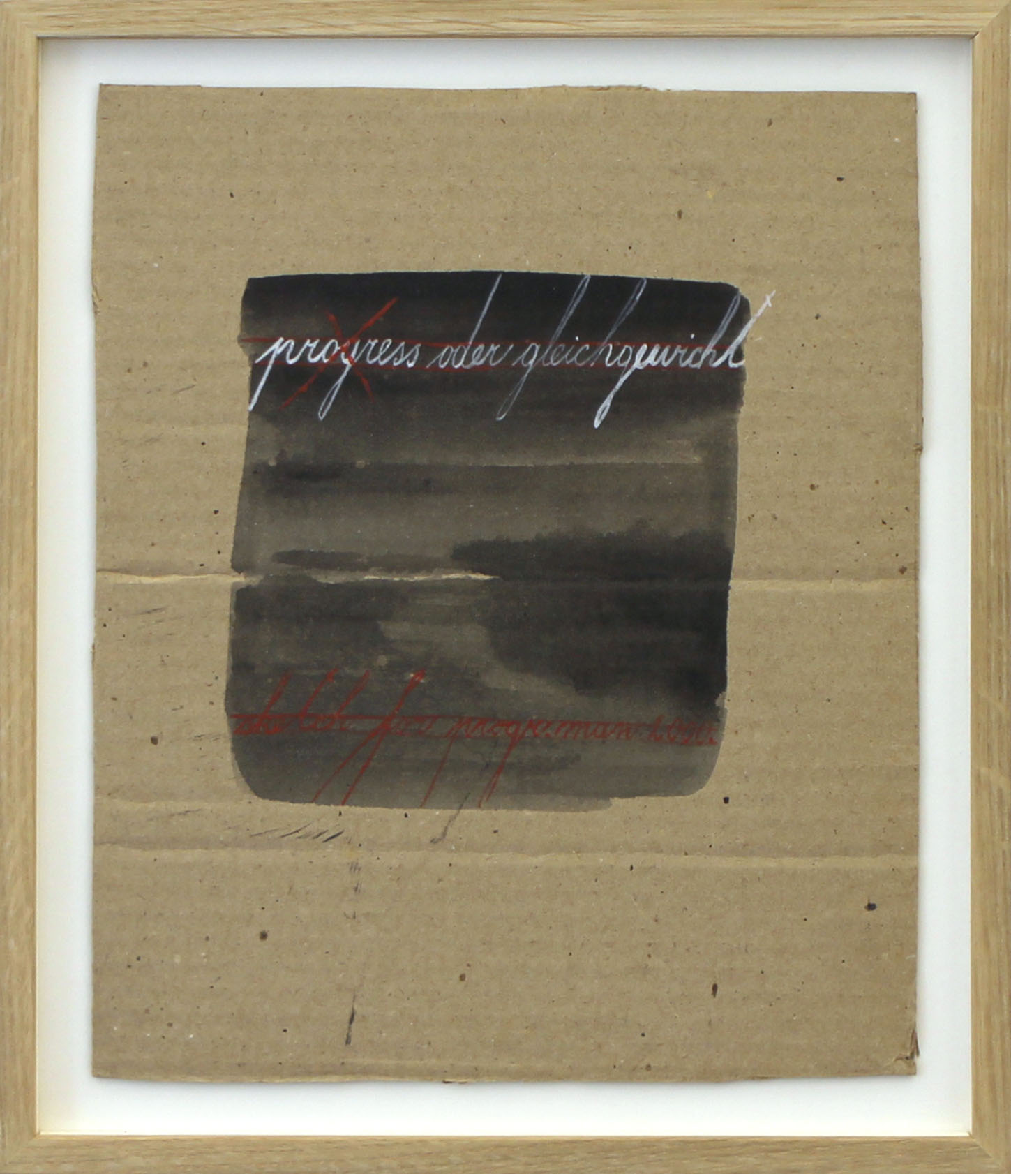 Progress oder gleichgewicht, watercolor on cardboard, 24.6 x 20.2 cm, 1970 