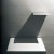 Sjene, metal sheet, light projector, pedestal; pedestal: 110 x 30 x 30 cm and metal sheet: 15 x 10 x 1 cm, 2002 thumbnail