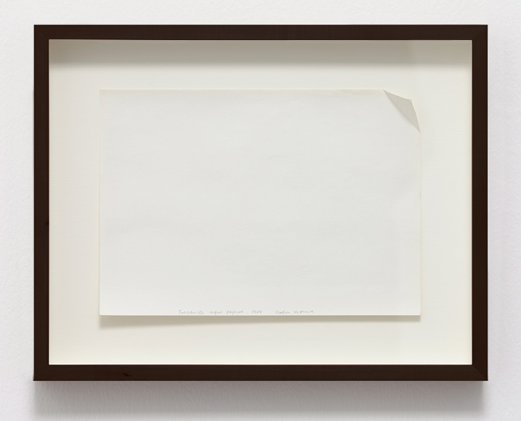 Dog Eared piece of paper, folded paper, 33 x 41 cm (framed), 1977
