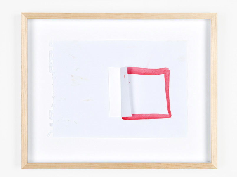 Open, tempera color on paper, 41,5 x 33 x 4 cm, 2011