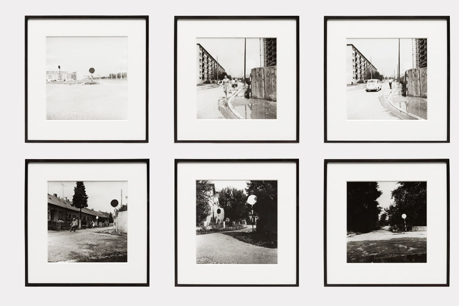 Anonymous Street Action, gelatin silver prints, series of 6, each 39 x 39 cm (framed), 1970