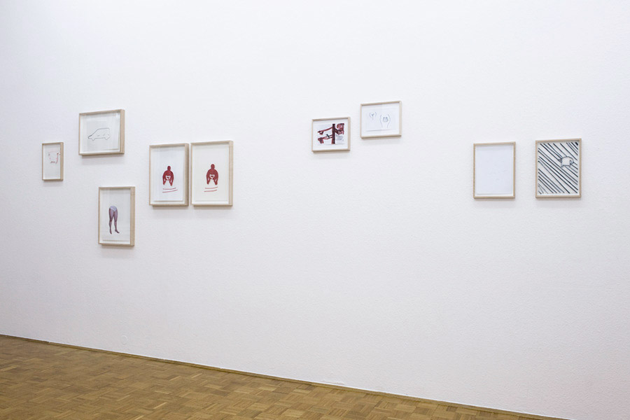Mladen Stropnik: fuckin´hanging, exhibition view, Galerija Gregor Podnar, Ljubljana, 2009