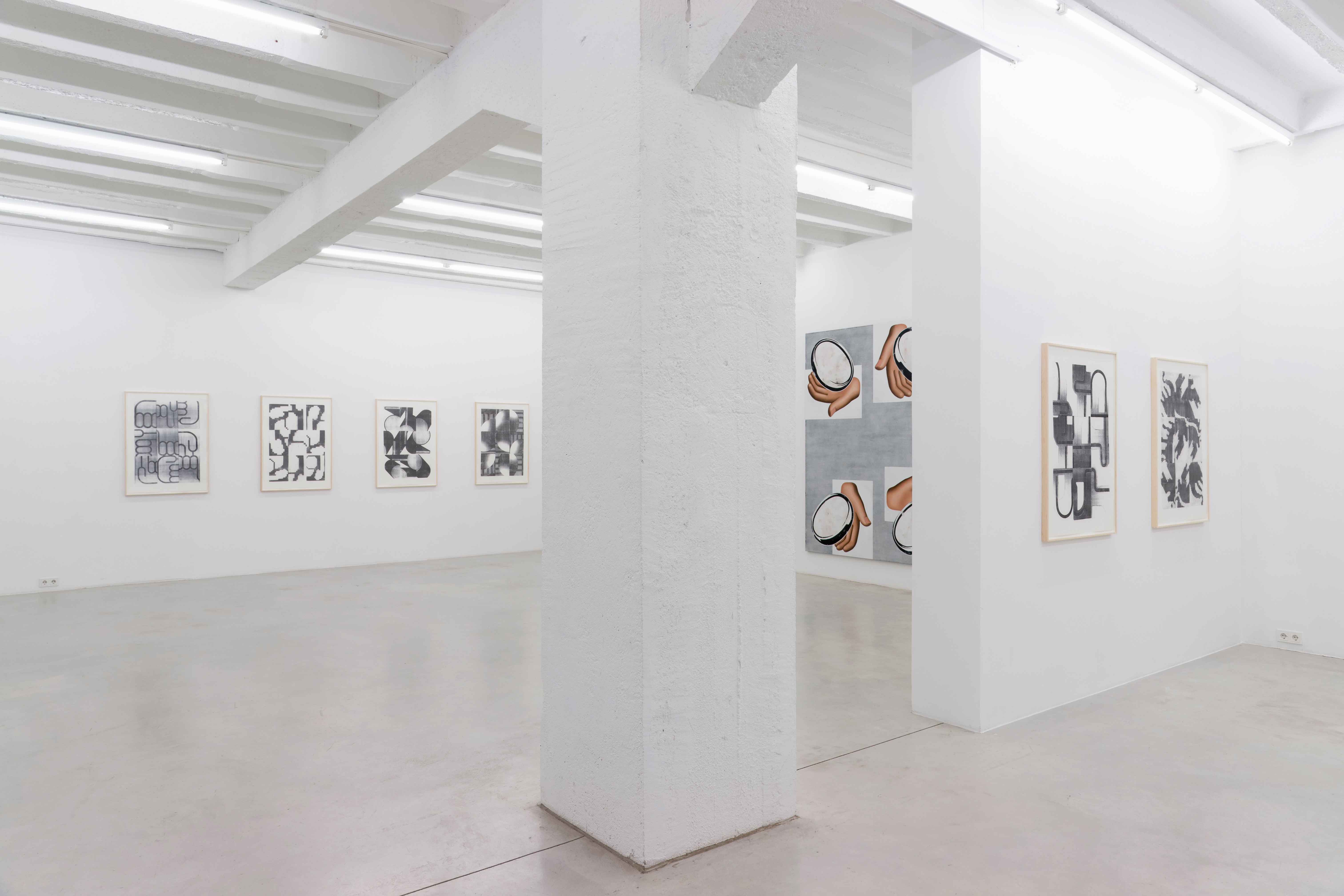 Anne Neukamp: Faux Amis, exhibition view, Galerija Gregor Podnar, Berlin, 2015. Photo: Marcus Schneider