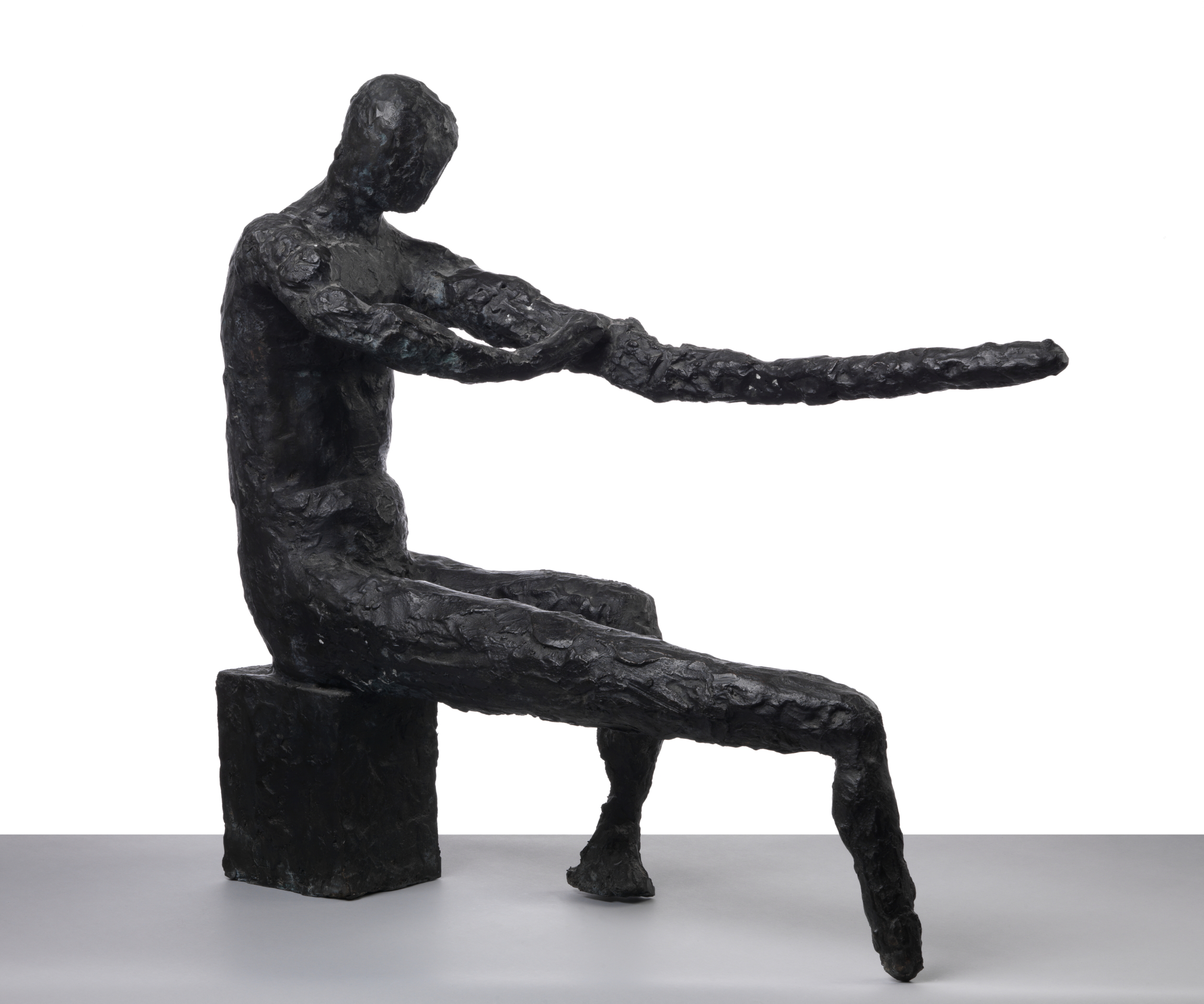 Seated Man, bronze, 61 x 23 x 65 cm, 1954-1960, cast 1960. Photo: Jaka Babnik