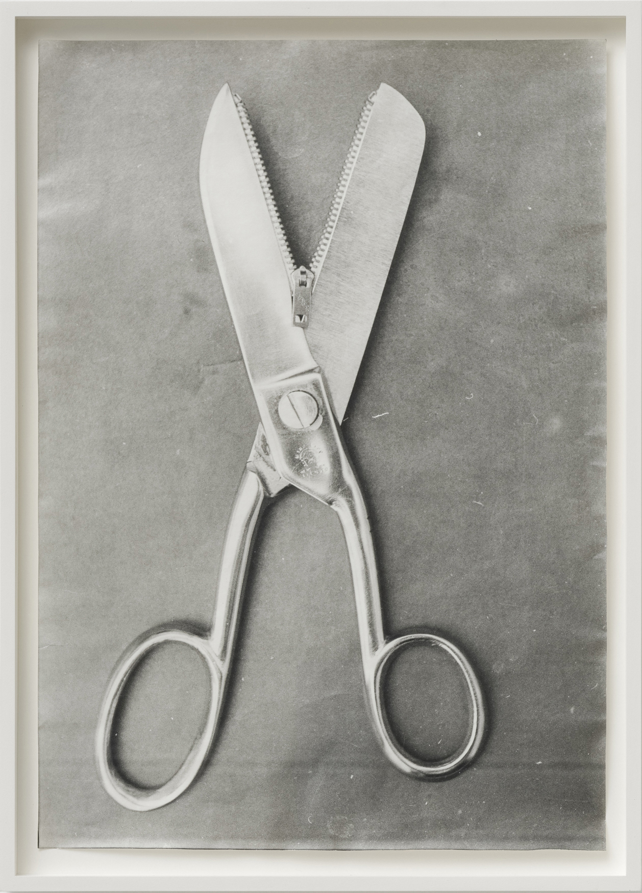 Ferenc Ficzek, Untitled (Scissors), 1977, silver gelatin print on Dokubrom paper, 45,5 x 33 cm. Photo: Marcus Schneider
