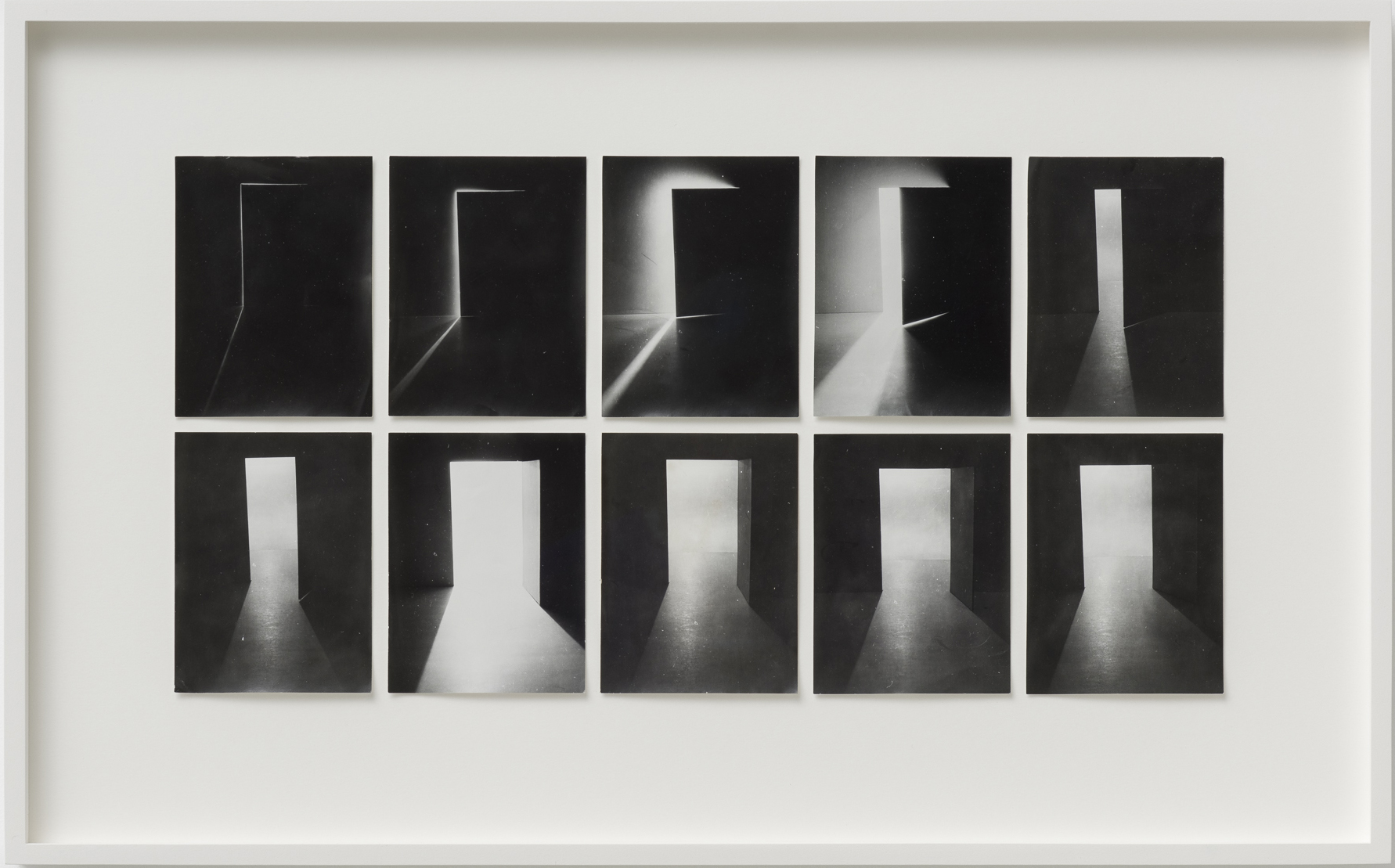 Ferenc Ficzek_Door Opening, 1975, series of 10 silver gelatin prints on paper, 39 x 62,5 cm. Photo: Marcus Schneider